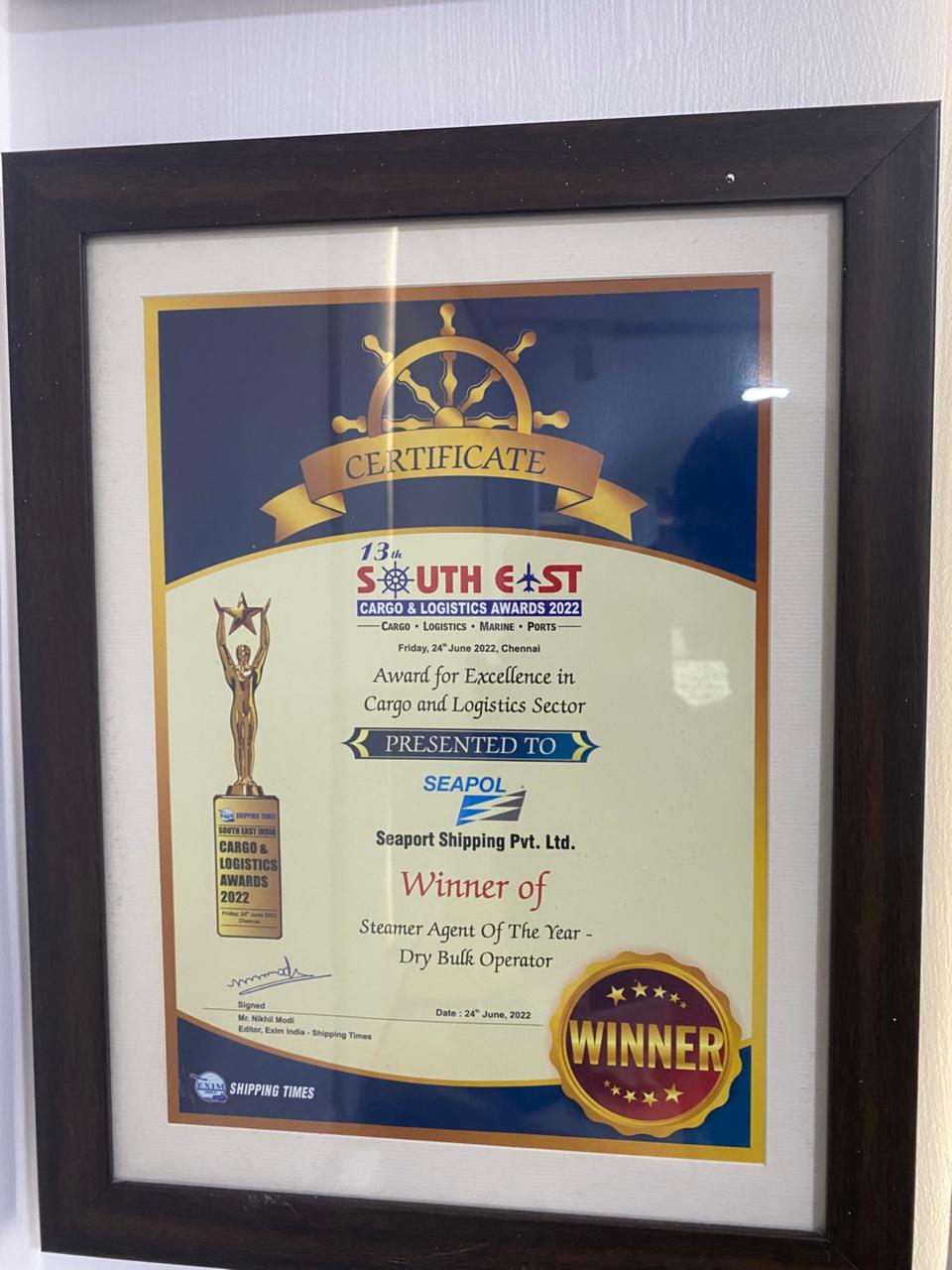 Seapol Award 2
