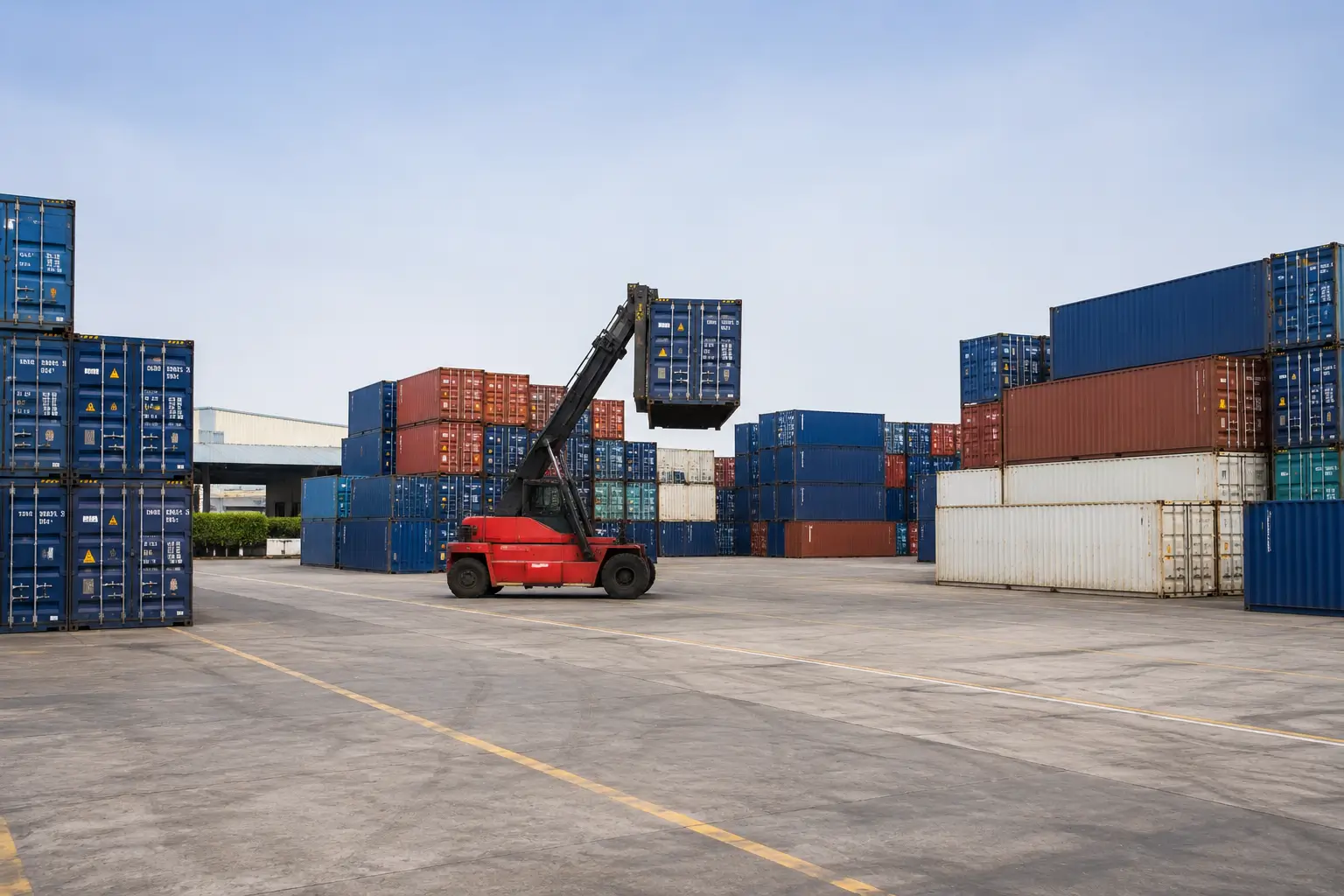 Empty Container Terminal Yard Operations